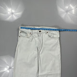 Levis Jeans - 34W 27L White Cotton