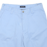 NAUTICA Mens Shorts Blue Casual Plain M W30 Comfortable Cotton Blend