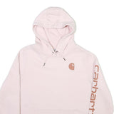 CARHARTT Womens Pink Hoodie L Cotton Blend Pullover Hooded Sweatshirt