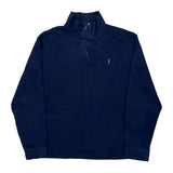 Polo By Ralph Lauren 1/4 Zip - XL Navy Cotton