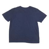 NIKE Mens Blue Graphic T-Shirt L Short Sleeve Crew Neck Cotton Blend Casual