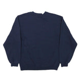 JERZEES Mens Navy Blue Moorefield Yellowjackets Crew Neck S Sweatshirt Retro