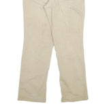 CARHARTT Mens Jeans Beige Relaxed Straight Denim W32 L29 Workwear Durable Zip