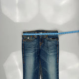 True Religion Boot Cut Jeans - 30W UK 8 Dark Wash Denim