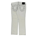 True Religion Contrast Stitch Jeans - 38W 32L White Cotton