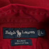 Blake Shirt Ralph Lauren Shirt - Large Red Cotton