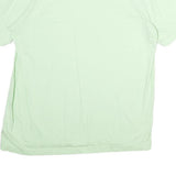 ADIDAS Mens Light Green Cotton T-Shirt L Short Sleeve Crew Neck Minimal Logo