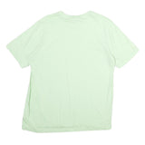 ADIDAS Mens Light Green Cotton T-Shirt L Short Sleeve Crew Neck Minimal Logo
