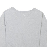PUMA Womens Grey Cotton Blend Crew Neck Sweatshirt XL Casual Pullover
