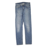 CARHARTT Womens Regular Fit Blue Denim Jeans Cotton Blend W31 L32 Classic Zip