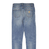 CARHARTT Womens Regular Fit Blue Denim Jeans Cotton Blend W31 L32 Classic Zip