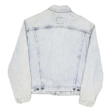 LEVI'S Mens Blue Denim Cotton Blend Trucker Jacket L Classic Button Closure