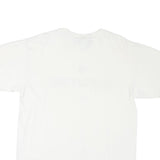 NFL Mens White Rams Football Graphic T-Shirt M Short Sleeve Crew Neck