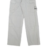 TEDDYS Boys Cotton Blend Grey Relaxed Straight Trousers W23 L30 Cargo Pocket