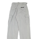 TEDDYS Boys Cotton Blend Grey Relaxed Straight Trousers W23 L30 Cargo Pocket