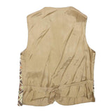 VISTA Womens Brown & Beige Geometric Pattern Jacket XXS Polyester Blend Button