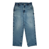 Dungaree Fit Carhartt Double Knee Carpenter Jeans - 32W 32L Blue Cotton