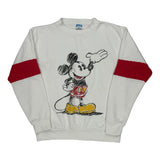 Disney Cartoon Sweatshirt - Large White Cotton