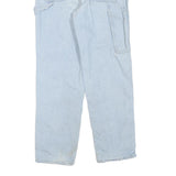 DICKIES Womens Regular Light Blue Denim Jeans W28 L28 Workwear Style Zip Closure