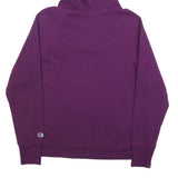 CHAMPION Womens Purple Hoodie L Cotton Pullover Sweatshirt Casual