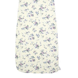 MOLLY MALLOY Womens Cream Floral Sleeveless Midi Dress Cotton Blend M Light