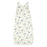 MOLLY MALLOY Womens Cream Floral Sleeveless Midi Dress Cotton Blend M Light