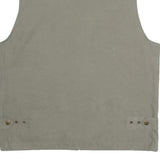 MODE MILLE Mens Beige Utility Jacket L Polyester Blend Plain Multipocket Zip