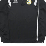 ADIDAS Mens Black & White Football Club 1/4 Zip Sweatshirt M Athletic Sportswear