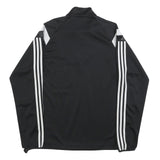 ADIDAS Mens Black & White Football Club 1/4 Zip Sweatshirt M Athletic Sportswear