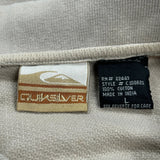 Quiksilver Polo Shirt - Large Beige Cotton