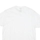LEVI'S Mens White Crew Neck Plain T-Shirt XL Cotton Blend Short Sleeve