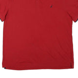 NAUTICA Mens Red Polo Shirt 2XL Cotton Blend Short Sleeve Basic Casual Top