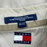 Tommy Hilfiger Short Sleeve Shirt - Large Beige Cotton