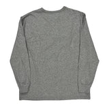 Tommy Hilfiger Spellout Long Sleeve T-Shirt - 2XL Gray Cotton