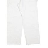 DICKIES Mens White Relaxed Workwear Straight Denim Jeans W32 L27 Durable Casual