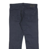 CALVIN KLEIN JEANS Mens Cotton Blend Blue Slim Trousers W36 L29 Stylish Casual