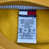 Classics Tommy Hilfiger Spellout Sweatshirt - Large Yellow Cotton