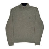 Polo By Ralph Lauren 1/4 Zip - 2XL Gray Cotton