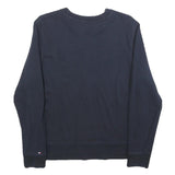 TOMMY HILFIGER Mens Navy Blue Crew Neck XS Cotton Blend Sweatshirt Casual