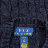 Age 7 Polo By Ralph Lauren Sweater - Small Navy Cotton