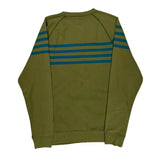 Quiksilver Striped Long Sleeve T-Shirt - XL Blue Cotton