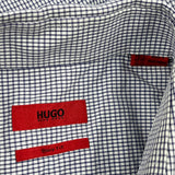 Hugo Boss Checked Shirt - Medium Blue Cotton