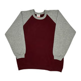 Blank Wilson Sweatshirt - Large Burgundy Cotton Blend