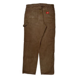 Dickies Carpenter Pants - 34W 32L Brown Cotton