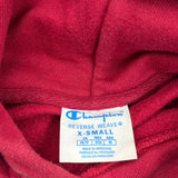 Reverse Weave Champion Hoodie - XS Red Cotton