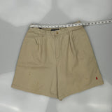 Polo Sport Chino Shorts - 32W UK 14 Beige Cotton