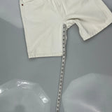Levis Denim Shorts - 30W 8L White Cotton