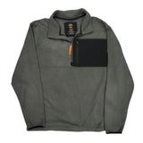 Timberland 1/4 Zip Fleece - XL Gray Polyester