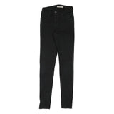 LEVI'S Womens Black Slim Jeans Denim W26 L30 Zip Classic Skinny Cotton Blend