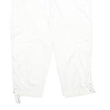 WHITE HOUSE BLACK MARKET Womens White Cargo Shorts UK 14 W34 Cotton Blend Casual